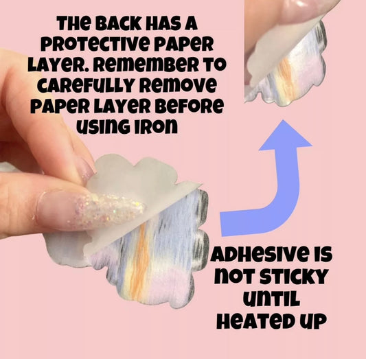 Care Bears Patch Set Sunglasses Clouds Iron-On 2” Cheer Funshine Nostalgia 80s