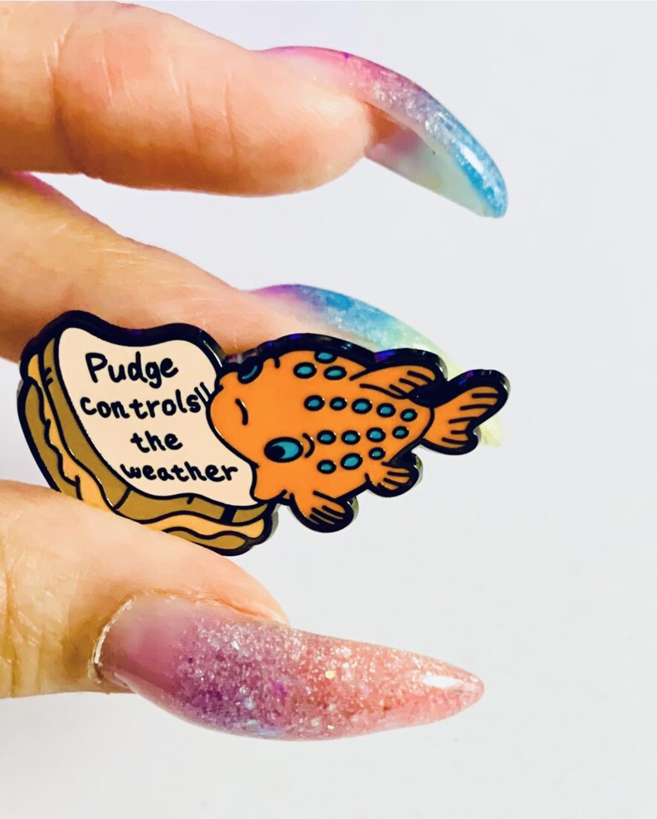 Disney Pin, Pudge Controls The Weather, Lilo & Stitch, Fish Sandwich