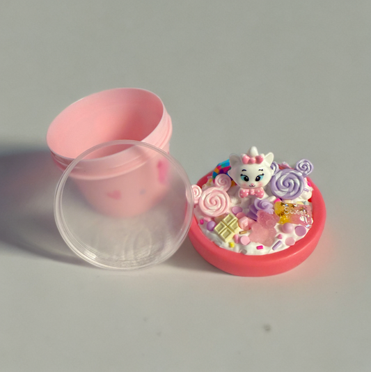 Decoden Jar - Aristocats Marie Candy Themed Kawaii Junk Case, Cute Kitty Cat