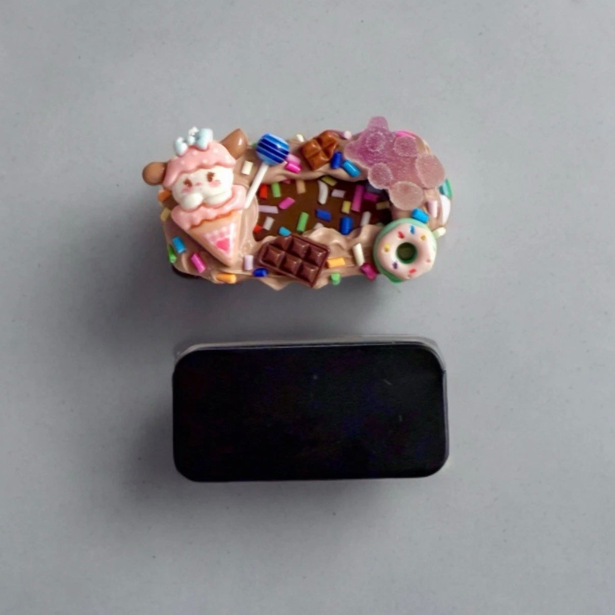 Decoden Mini Tin Box, Kawaii Sweets Candy Junk Case Eyelashes Pill Holder, Mikko