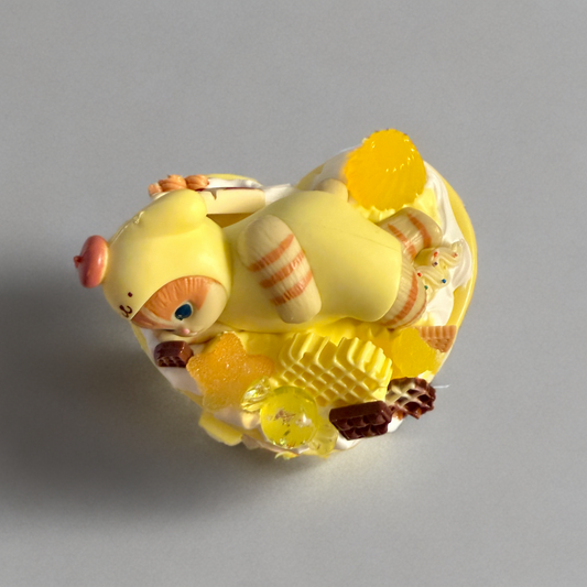 Decoden Heart Box - Mofusand Cat Cosplay Pompompurin Kawaii Junk Case Container