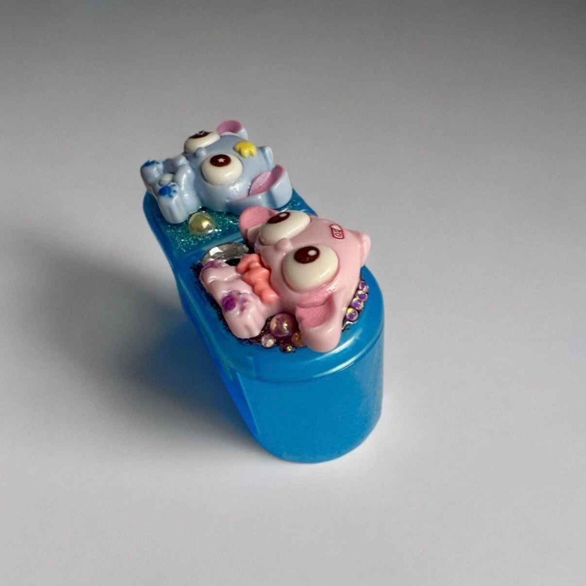 Decoden Mini Pill Box, Stitch & Angel Kawaii Junk Case Style, Night Day Medicine