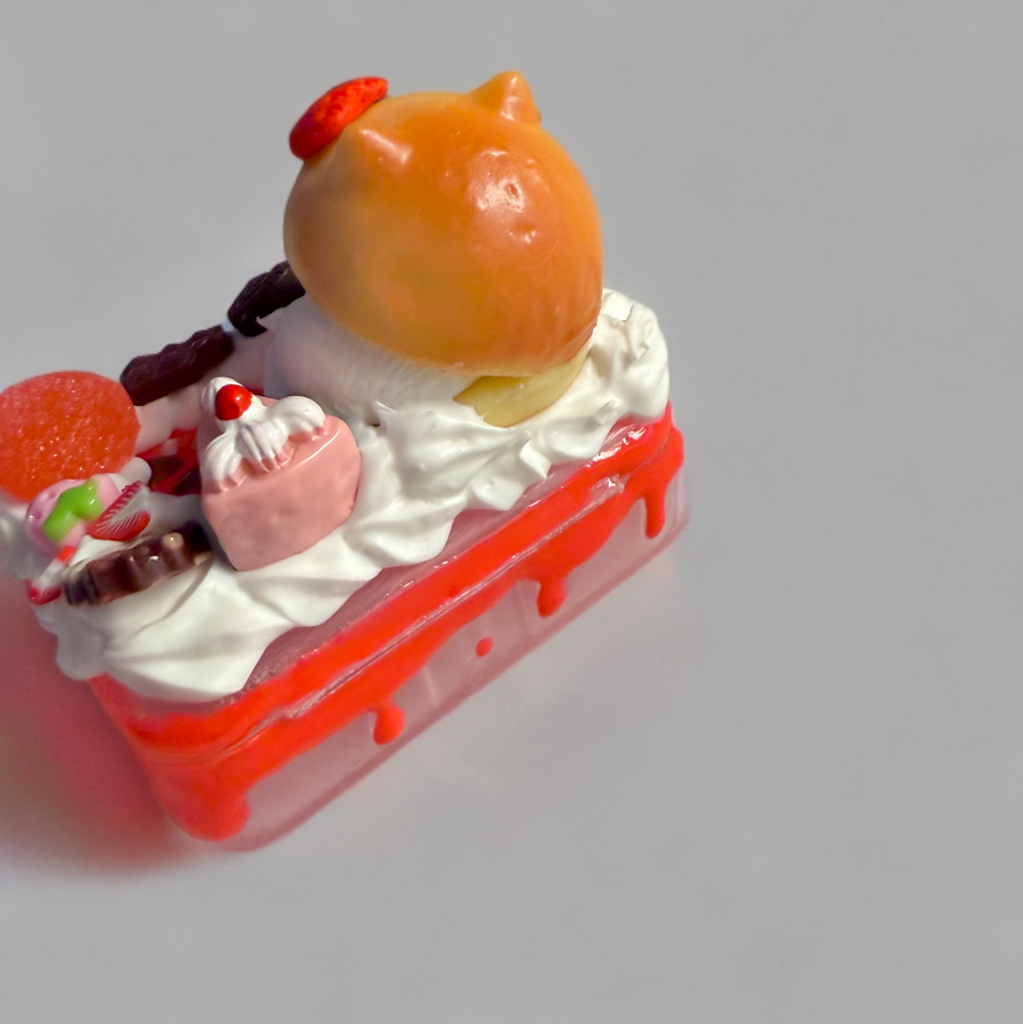 Decoden Pill Box - Mofusand Cat Strawberry Cream Puff Kawaii Junk Case Container