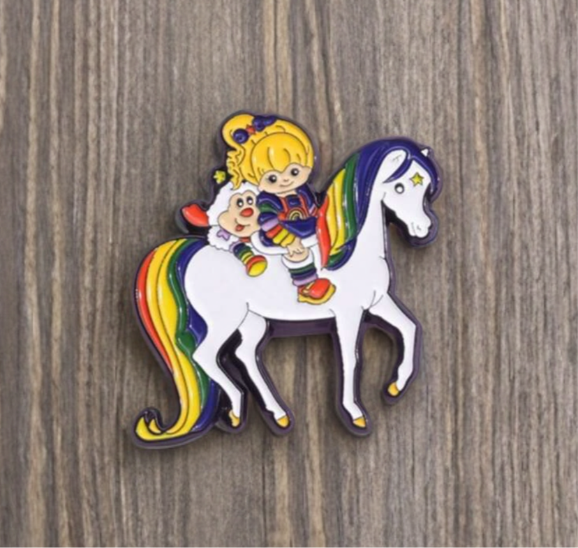 Pin - Rainbow Brite 80s Cartoon Nostalgia Starlite Horse Kawaii