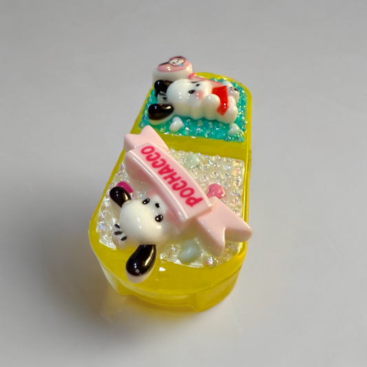 Decoden Mini Pill Box, Pochacco Kawaii Junk Case Style Travel Size, Sanrio