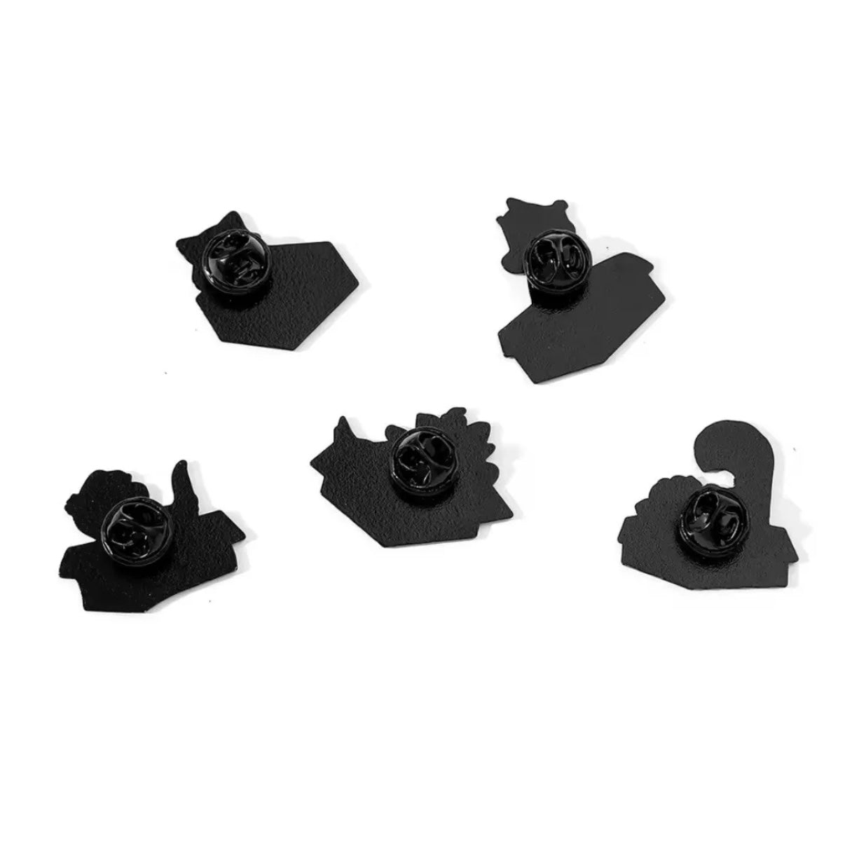 Enamel Pin Set - Disney Cats Boxes, 5 Pcs, Cheshire Cat Simba Figaro Marie Lion