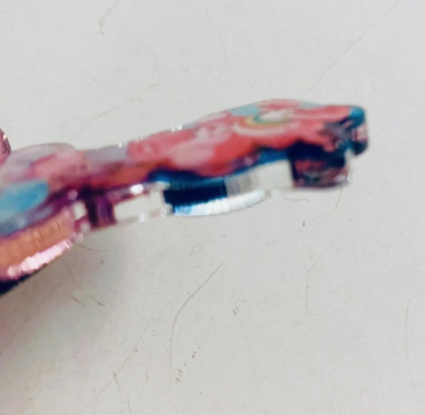 Care Bears Bag Charm Cheer Bear Pastel Ombré Keychain Key Holder 80s Vintage