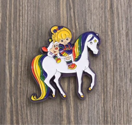 Pin - Rainbow Brite 80s Cartoon Nostalgia Starlite Horse Kawaii