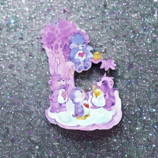 Care Bears Sticker, Clear Decal 3.5” - Forest Of Feelings